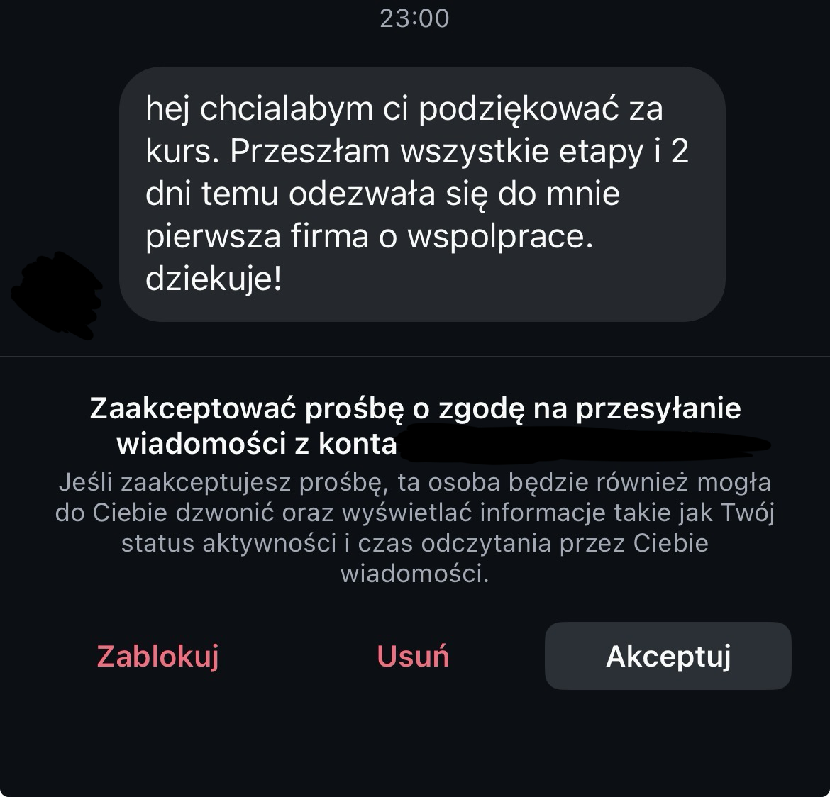 Opinia kursantki UGC Starterka