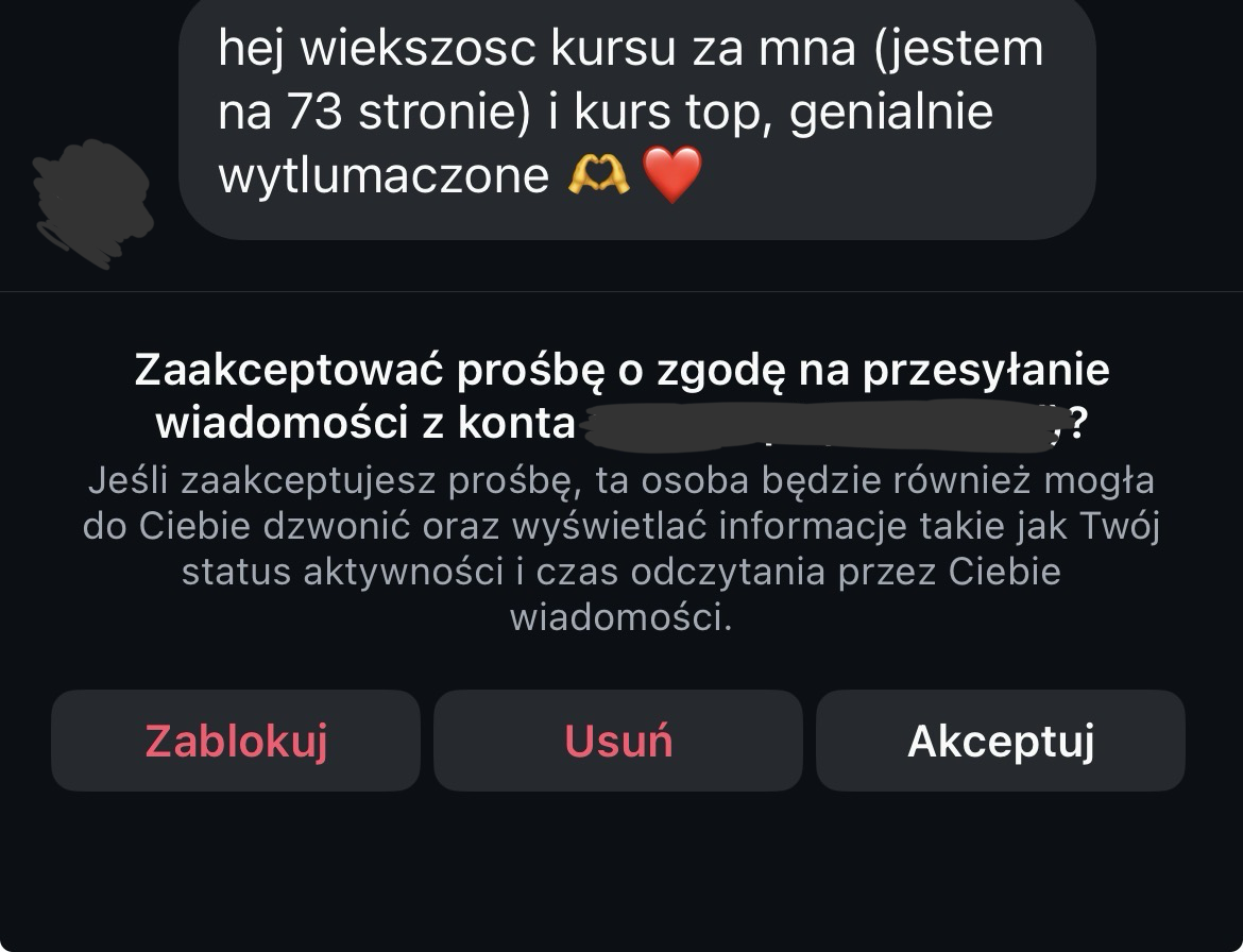 Opinia kursantki UGC Starterka